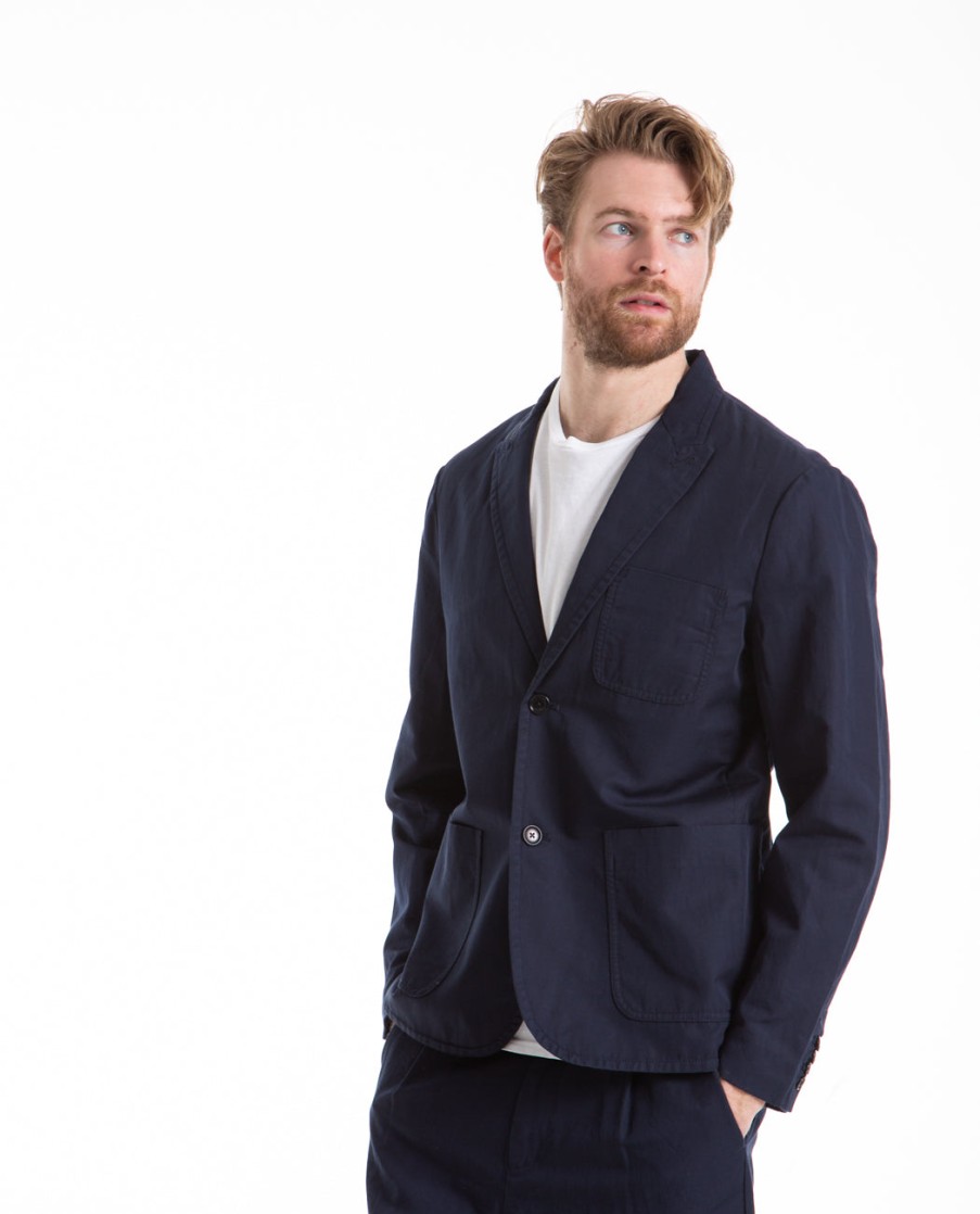 Men ALEX MILL | Mill Blazer In Cotton Linen