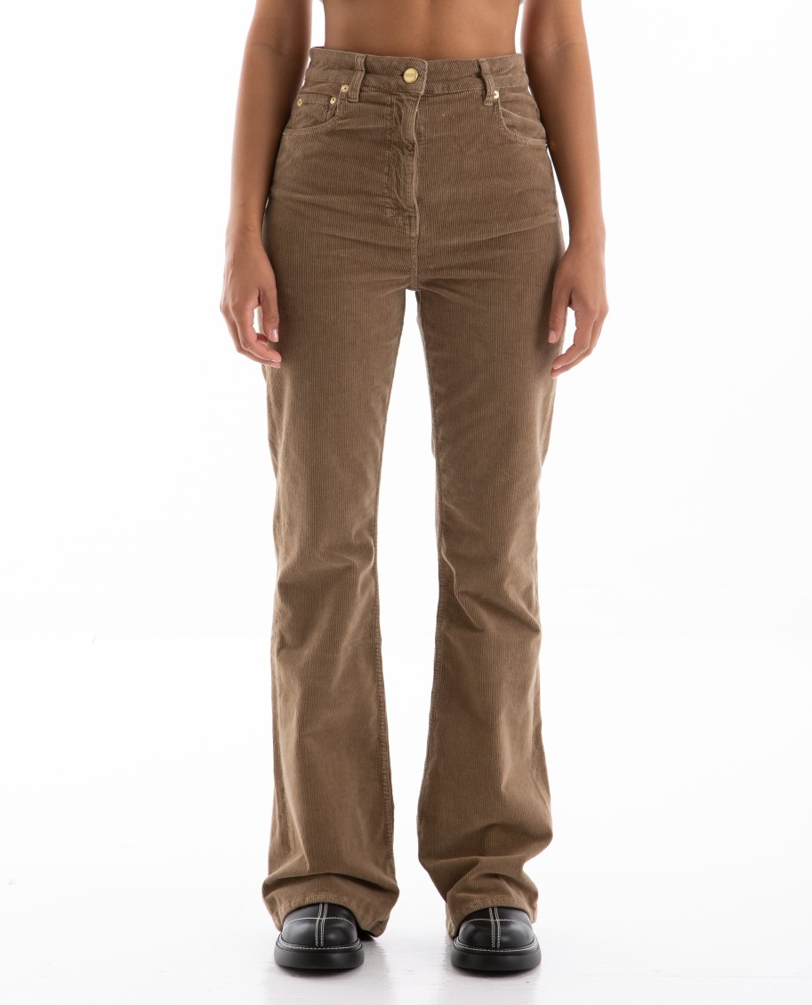 Women GANNI | Washed Corduroy Iry Pants