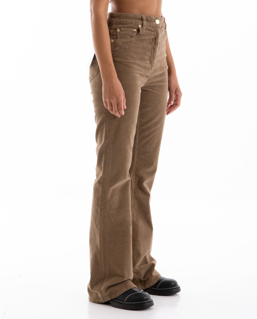 Women GANNI | Washed Corduroy Iry Pants