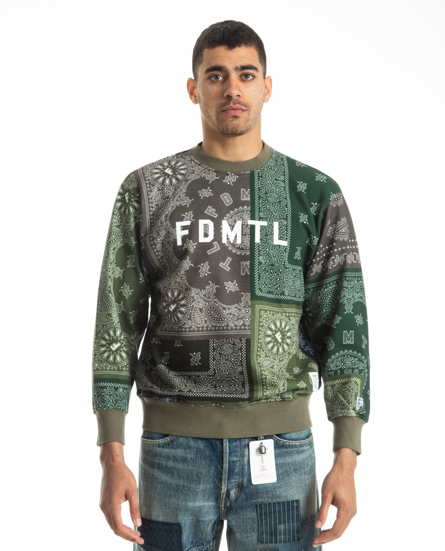 Men FDMTL | Printed Patchwork Sweatshirt