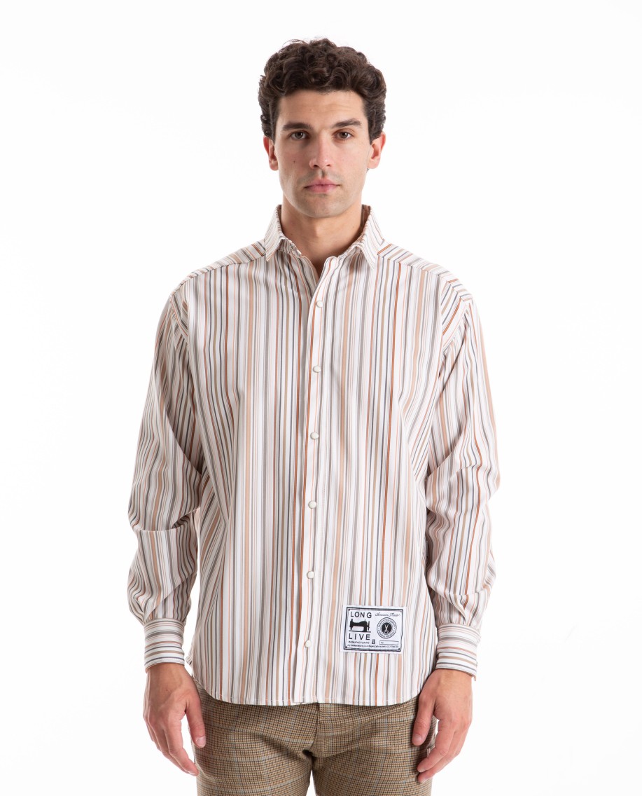 Men LONGLIVE | Stripes Shirt