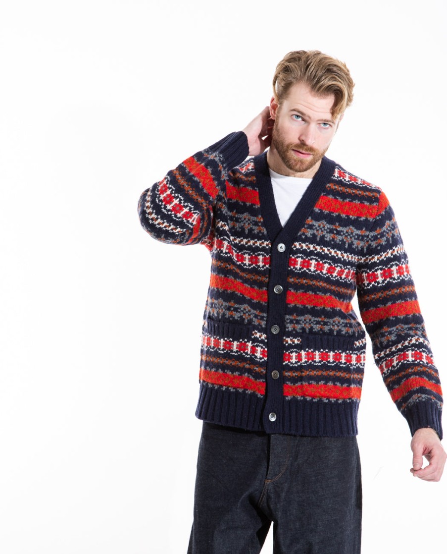 Men ALEX MILL | Fair Isle Cardigan