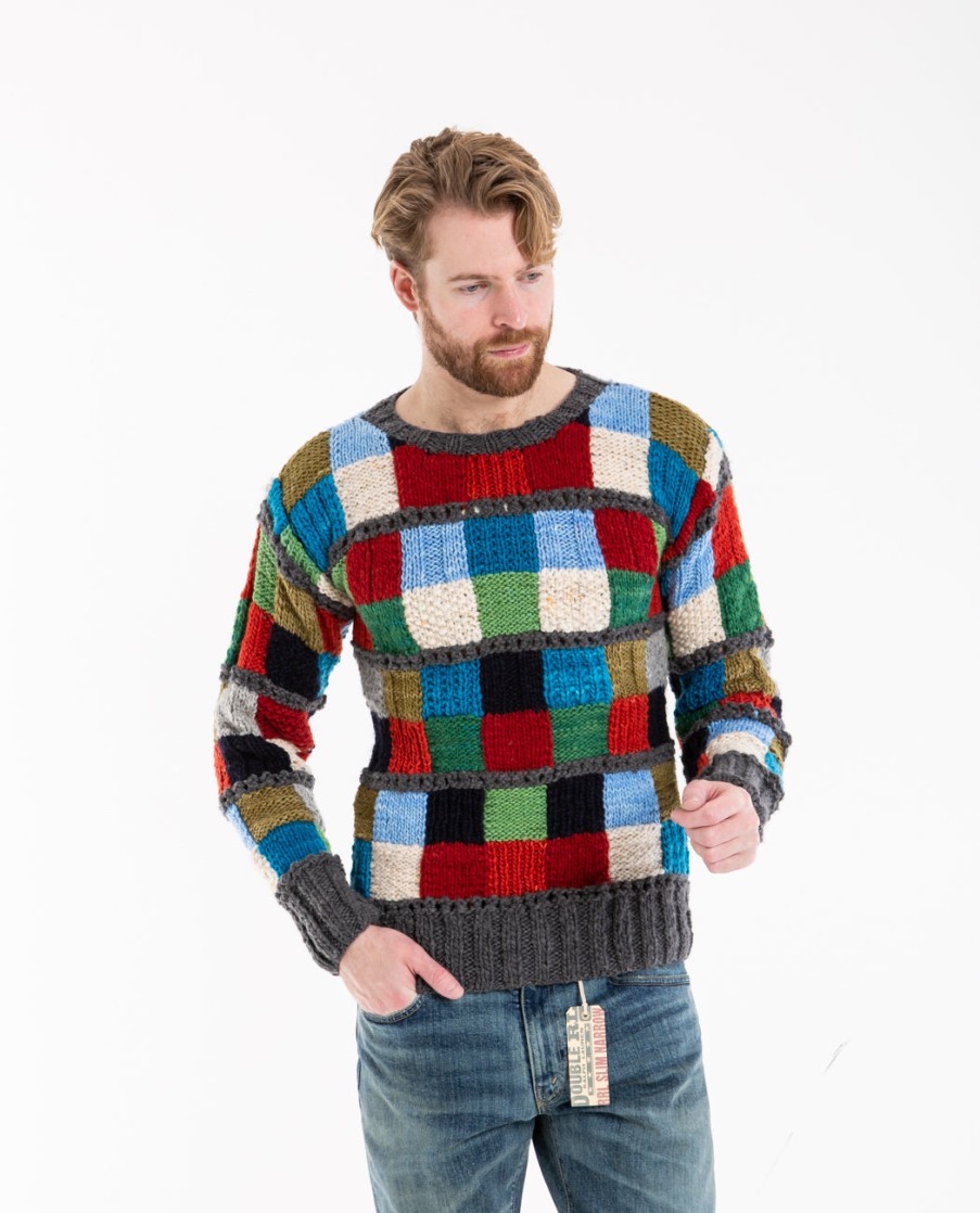 Men CHAMULA | Sampler Squares Pullover