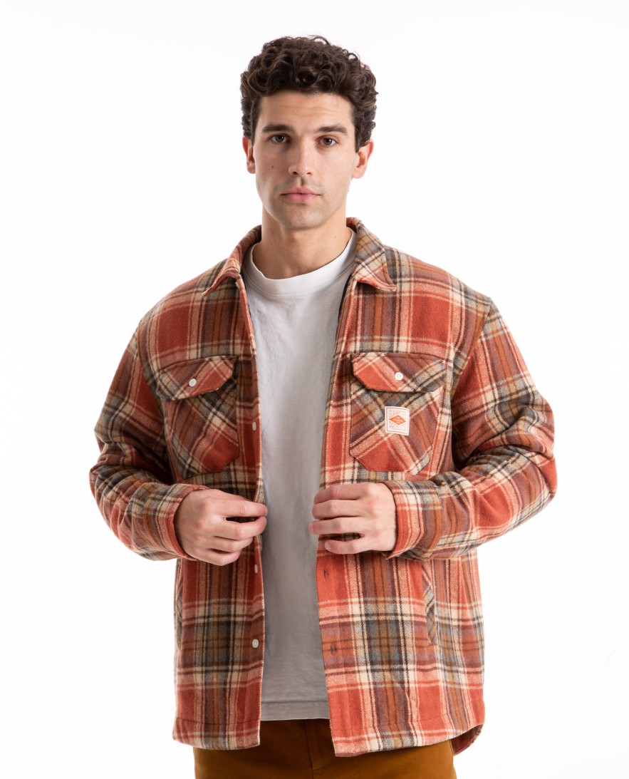 Men MALBON GOLF | Teton Quilted Flannel