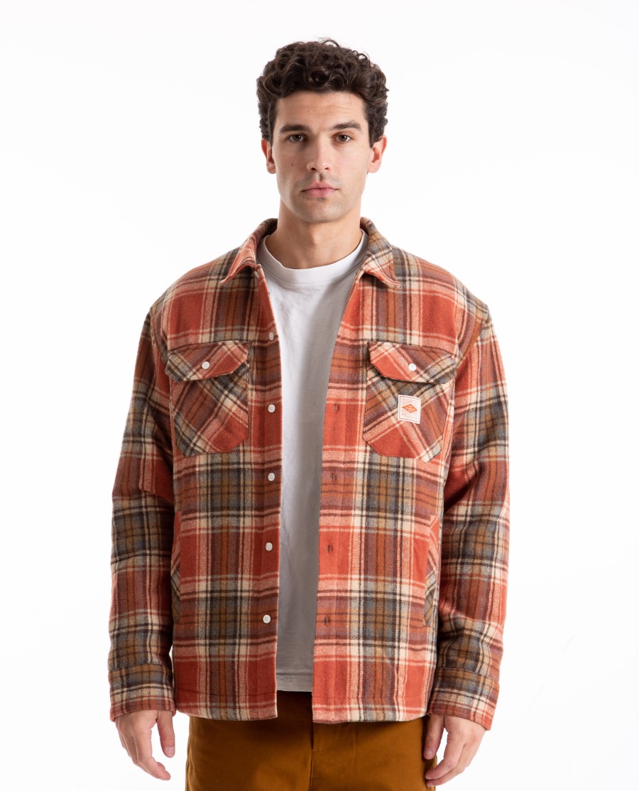 Men MALBON GOLF | Teton Quilted Flannel