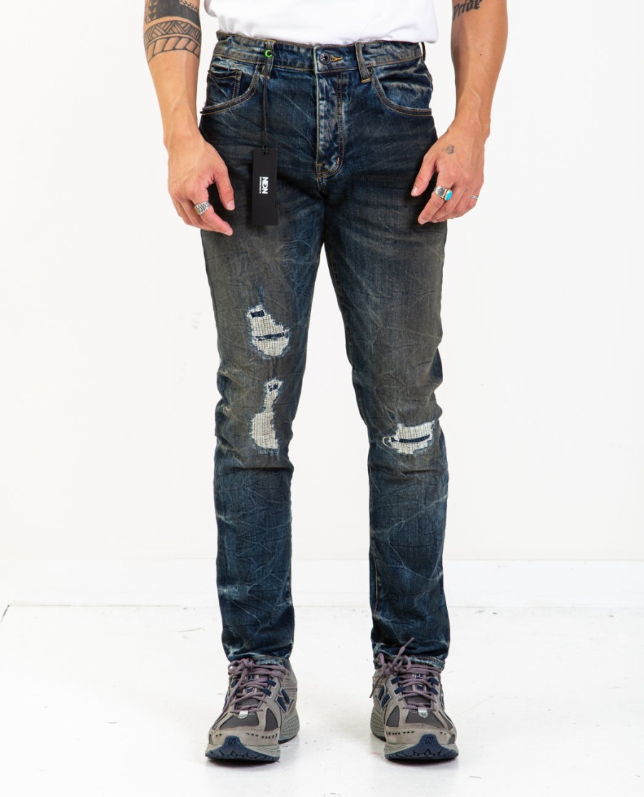 Men NEON DENIM BRAND | Thunders Dirty Overdye Jeans