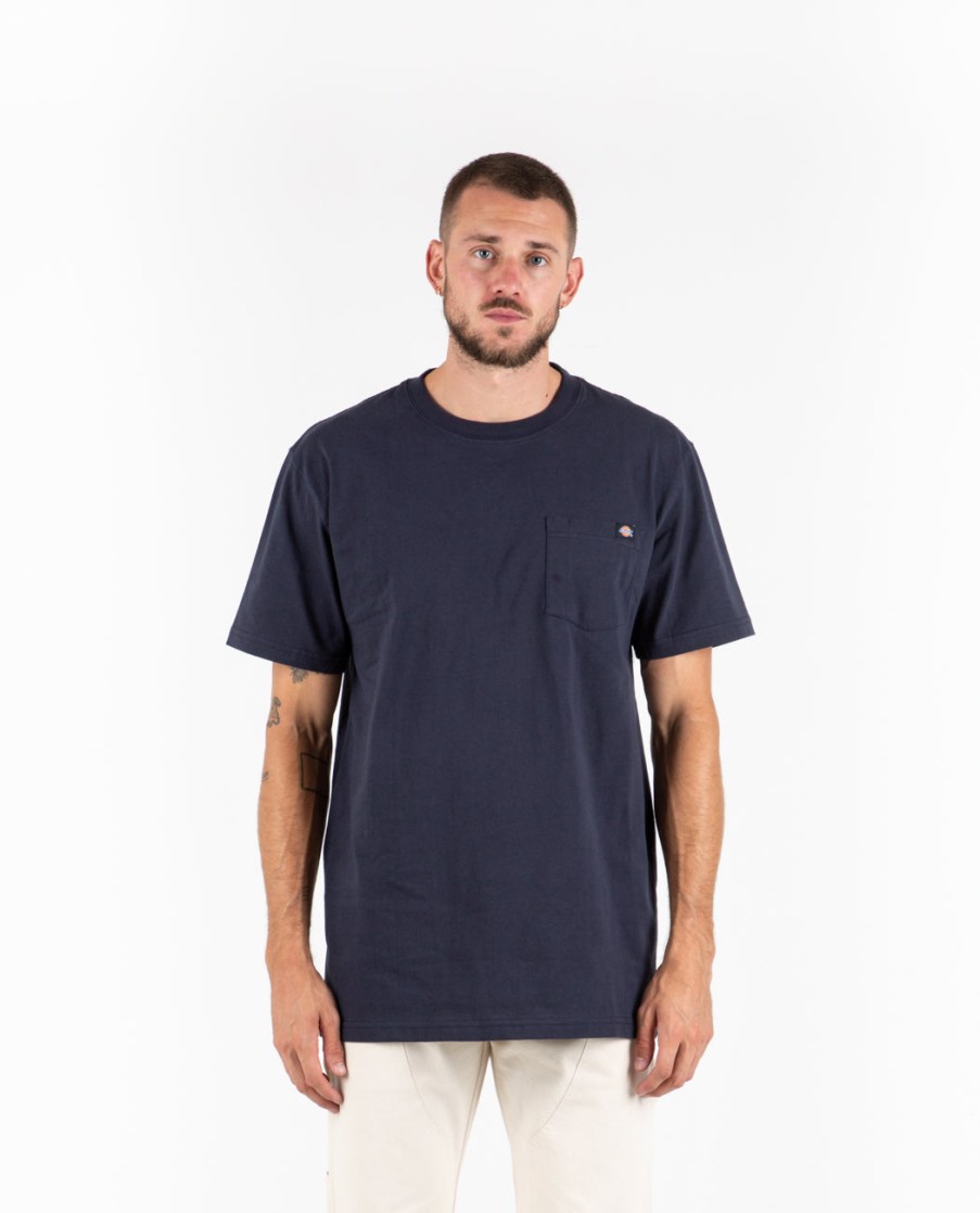 Men DICKIES | Heavyweight Pocket Tee Navy