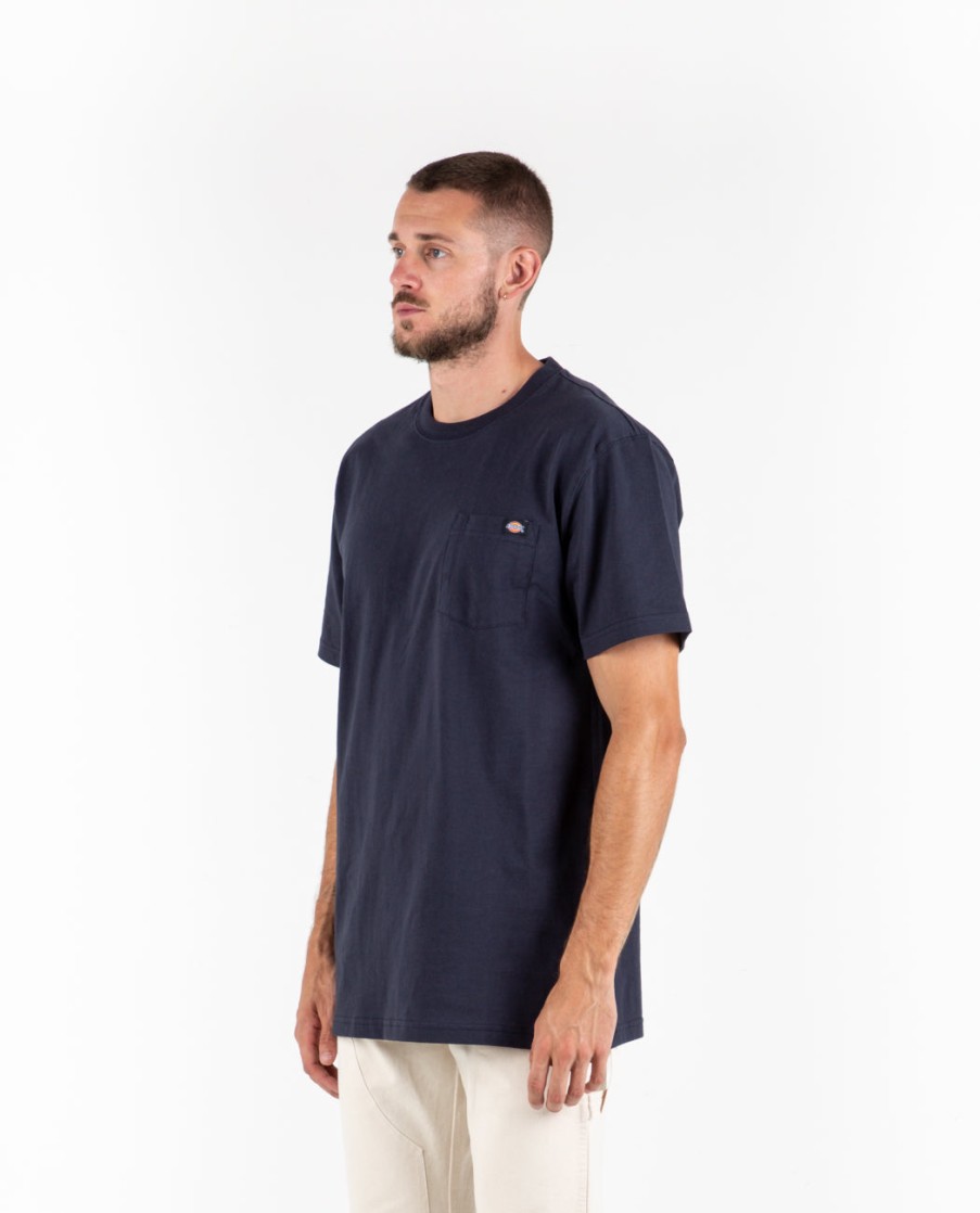 Men DICKIES | Heavyweight Pocket Tee Navy