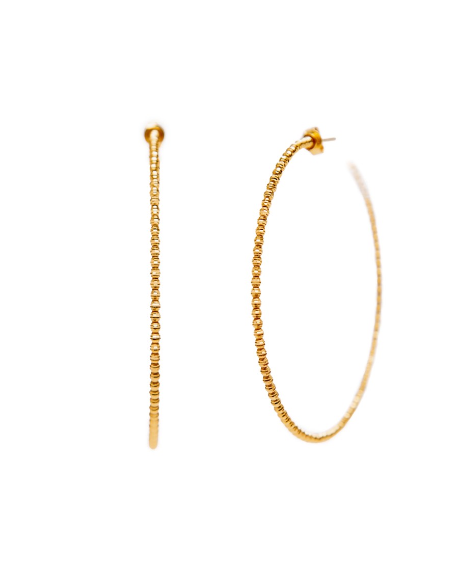 Men ELE KEATS | Gold Hoops Earrings