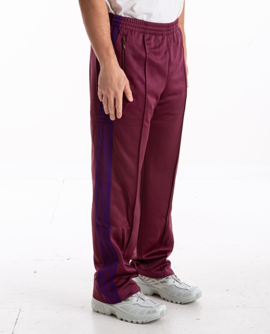 Men NEEDLES | Track Pant Poly Smooth Wine