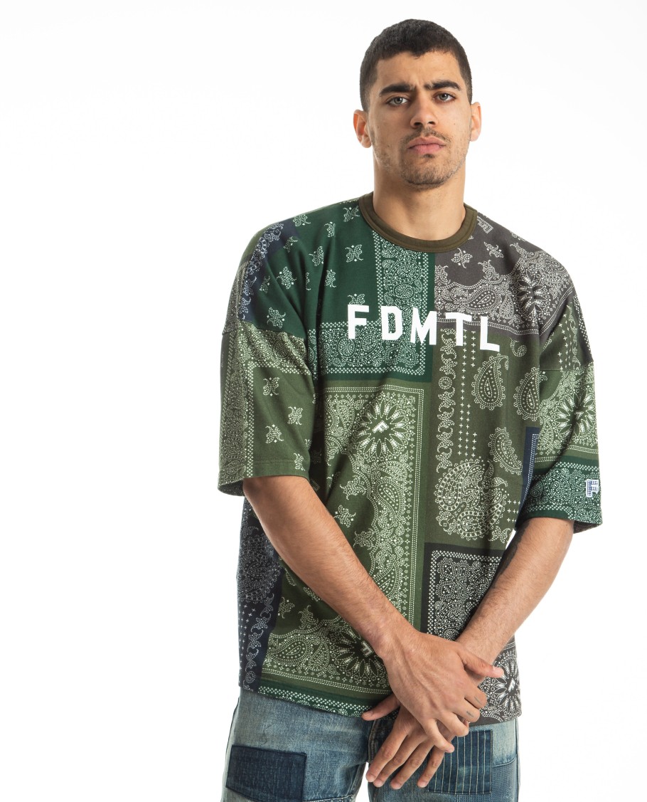 Men FDMTL | Printed Patchwork S/S Sweatshirt