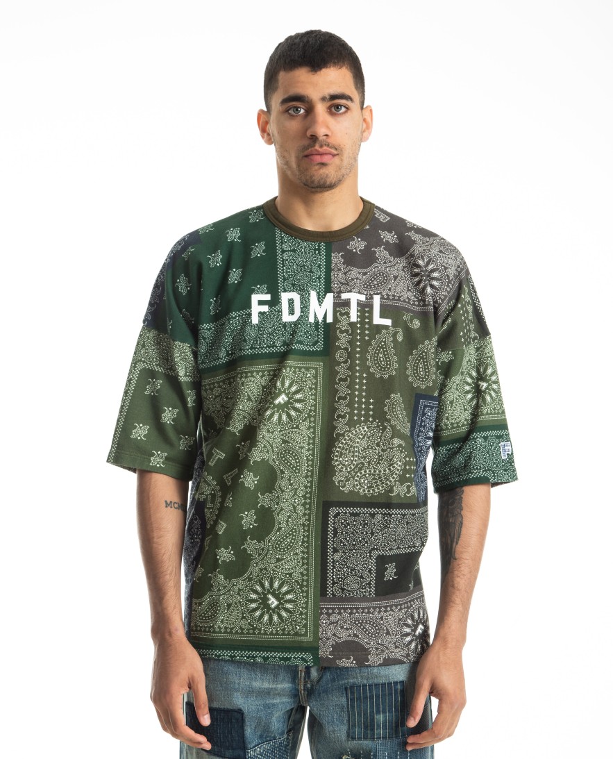 Men FDMTL | Printed Patchwork S/S Sweatshirt