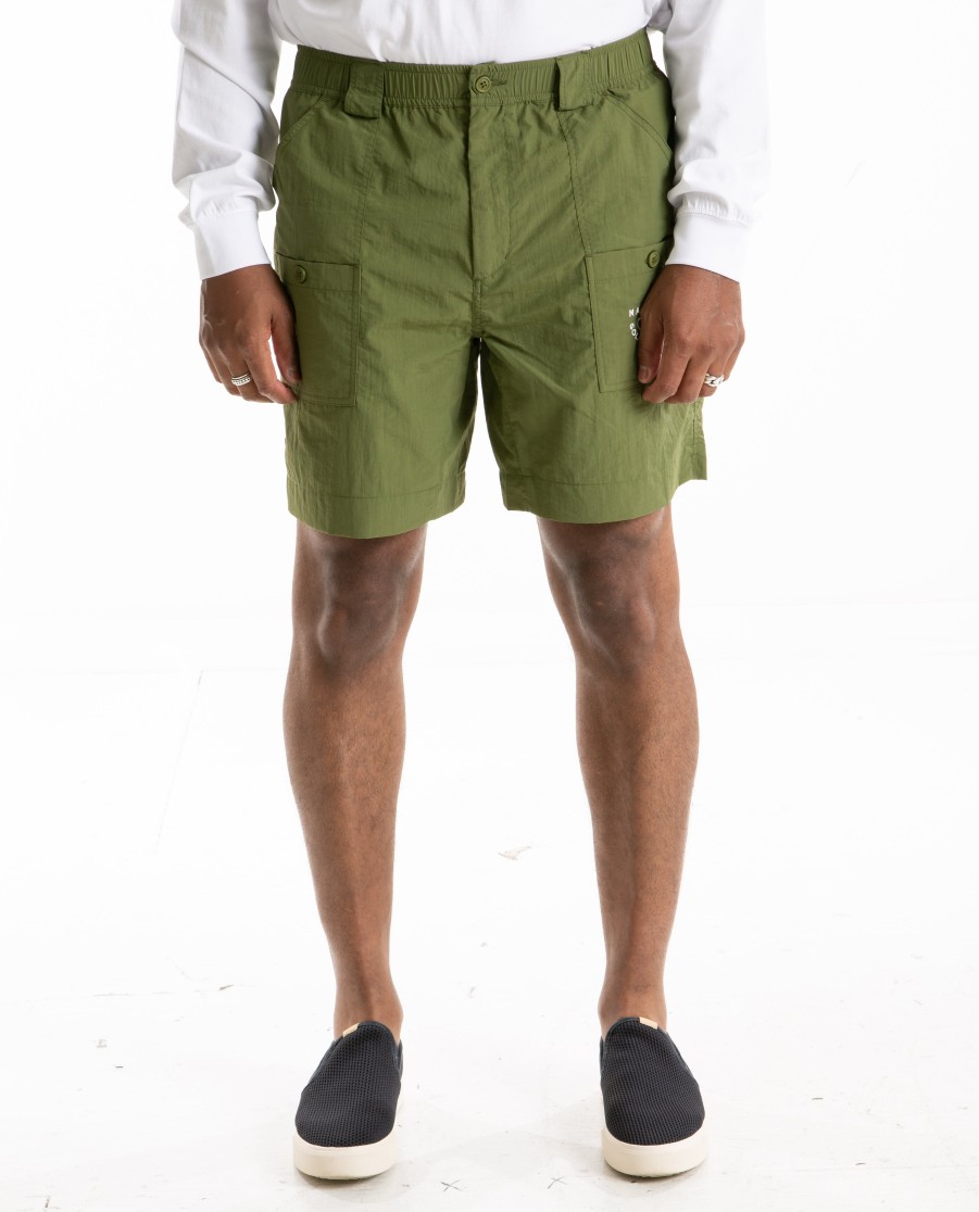 Men MALBON GOLF | Golf & Tackle Fisherman Shorts Olive