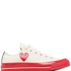 Men COMME DES GARÇONS PLAY | Converse Red Sole Low Top White