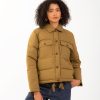 Men ALEX MILL | Quilted Cropped Jacket Olive Green