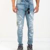 Men NEON DENIM BRAND | Keith Ultra Fade Rip Repair Jeans