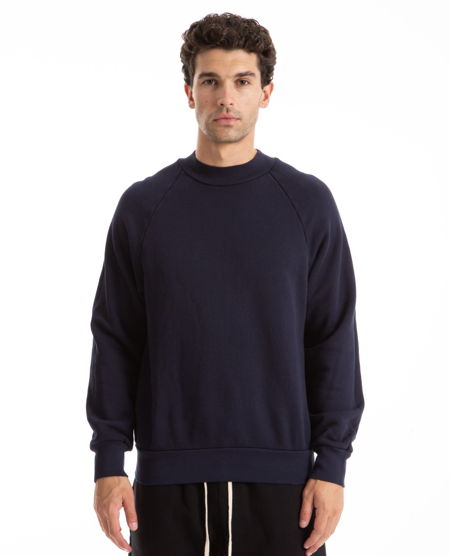 Men LES TIEN | Mock Neck Raglan Sweatshirt