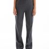 Men GANNI | Stretch Stripe Mid Waist Pants