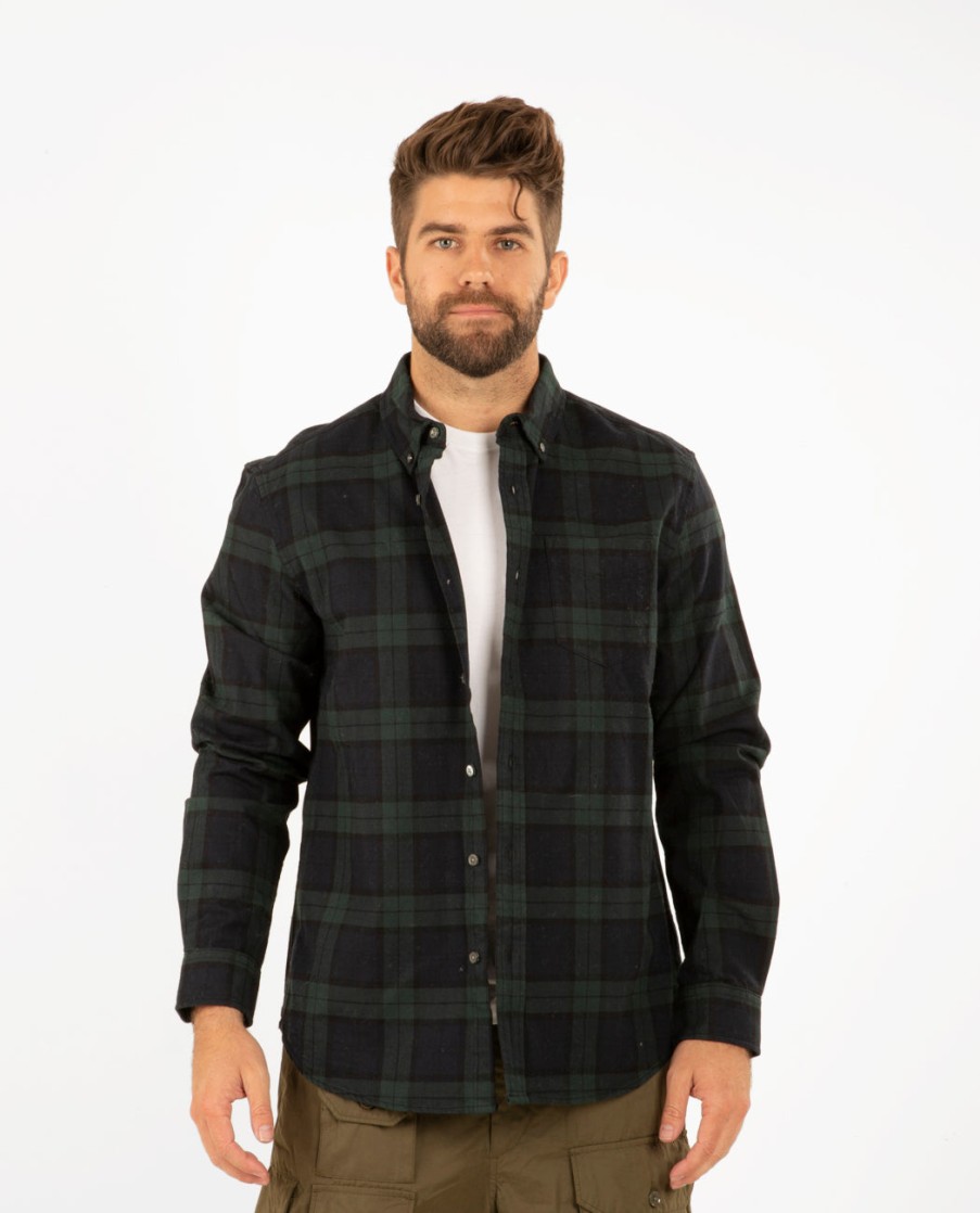 Men ALEX MILL | Mill Shirt Blackwatch Tartan