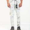 Men NEON DENIM BRAND | Sid Jeans Blue Over Paint