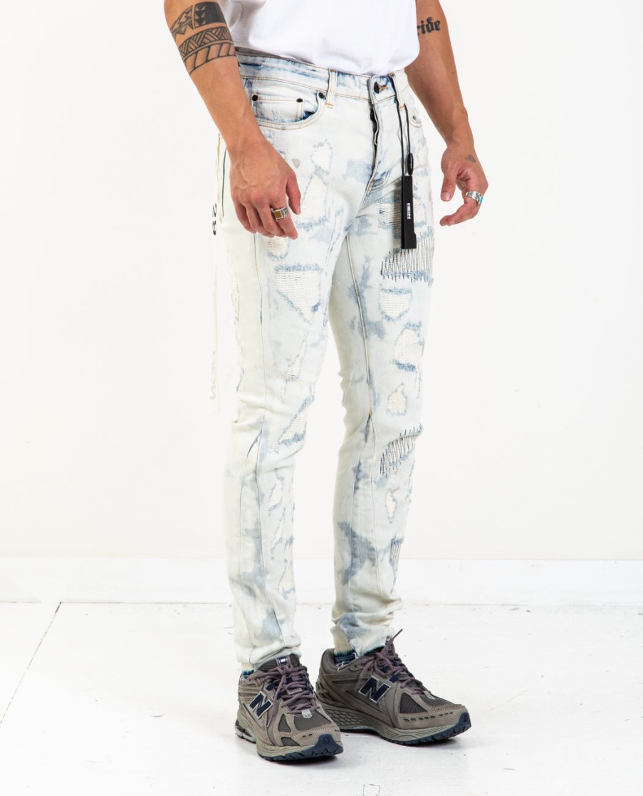 Men NEON DENIM BRAND | Sid Jeans Blue Over Paint