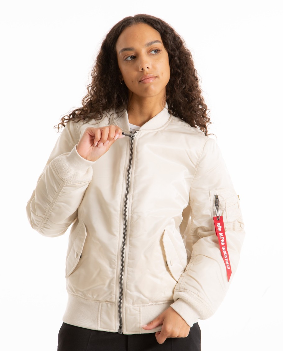 Women ALPHA INDUSTRIES | Ma-1 Bomber Jacket Limestone