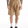 Men MONITALY | Drop Crotch Shorts Khaki