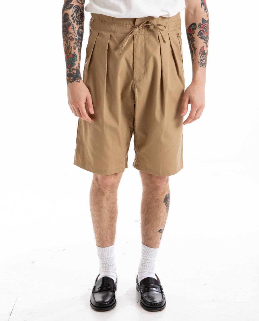 Men MONITALY | Drop Crotch Shorts Khaki