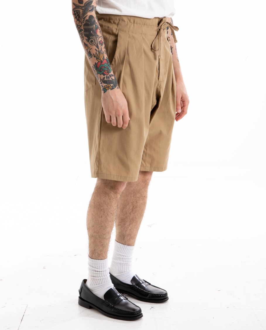 Men MONITALY | Drop Crotch Shorts Khaki