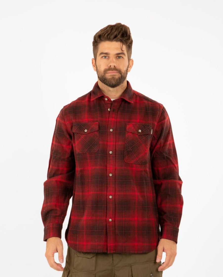 Men WOOLRICH | Flannel Check Cruiser Shirt