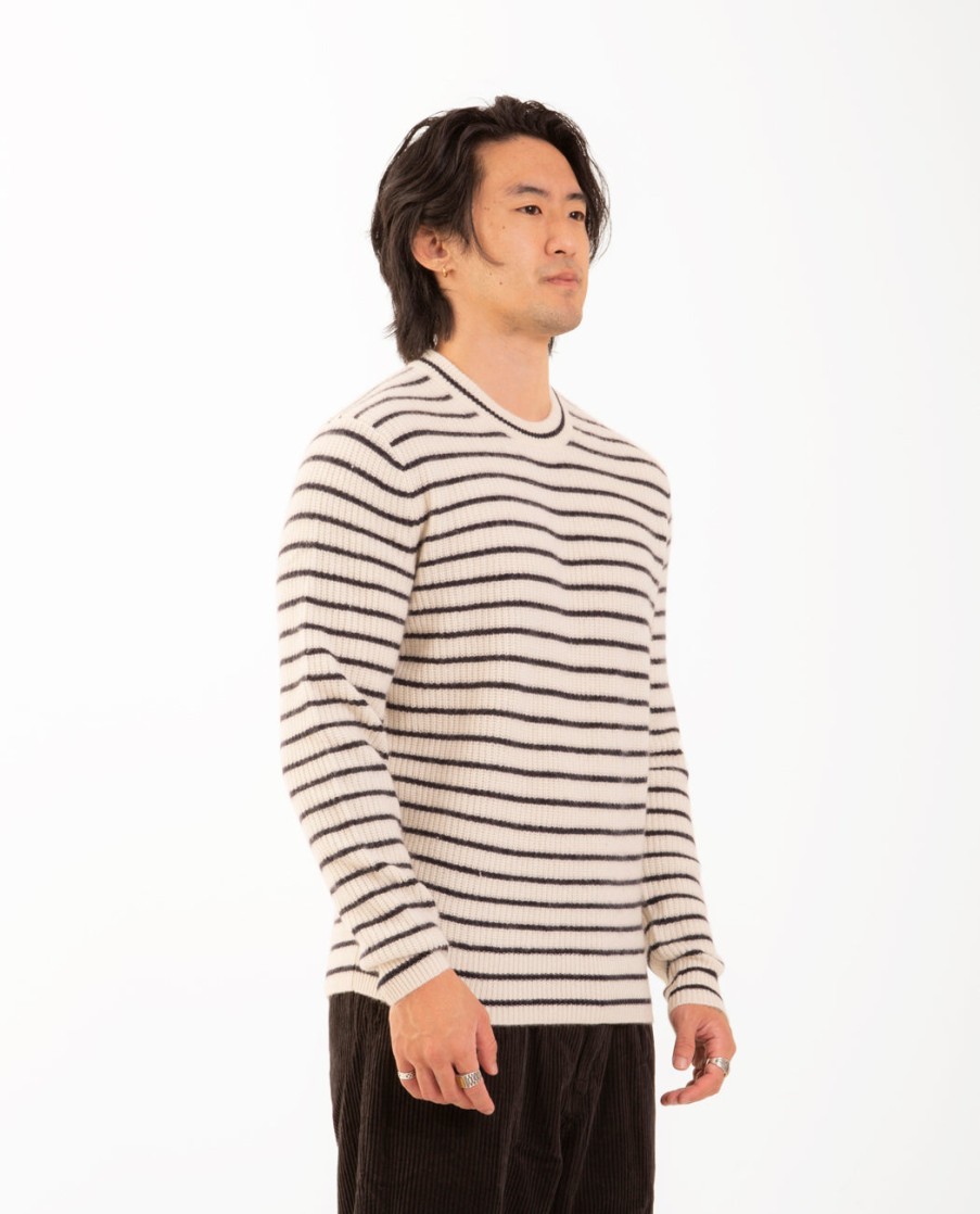 Men ALEX MILL | Jordan Sweater Cashmere Stripe