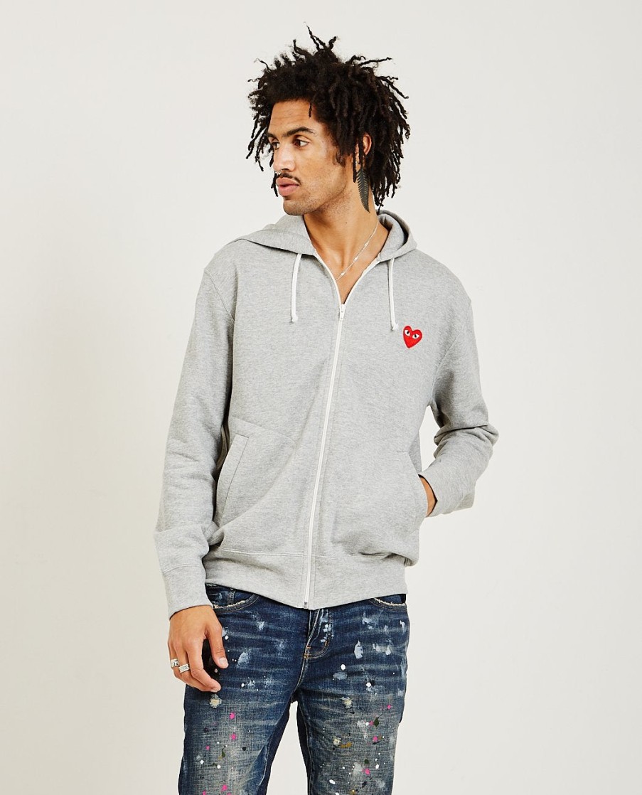 Men COMME DES GARÇONS PLAY | Red Heart Hoodie