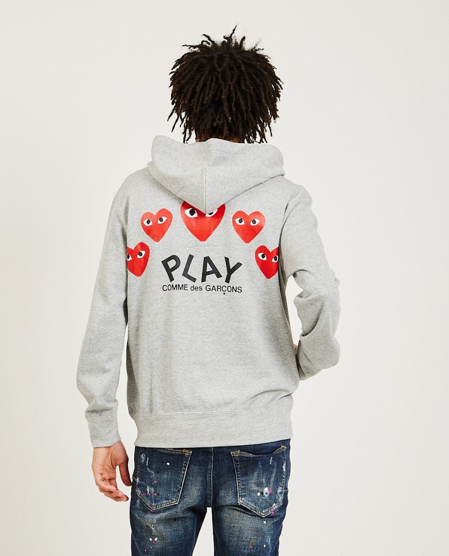 Men COMME DES GARÇONS PLAY | Red Heart Hoodie