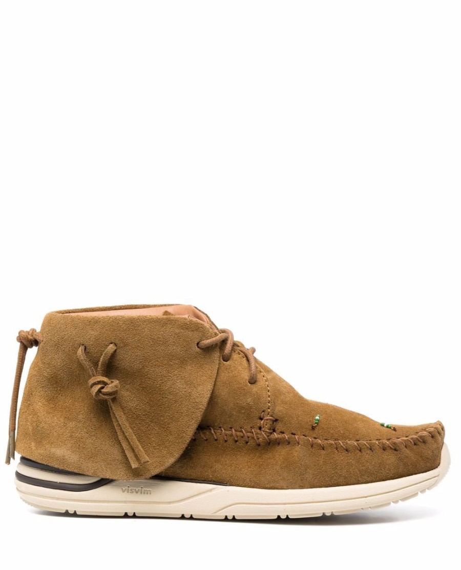 Men WMV VISVIM | Fbt Lhamo Folk Sneaker Mustard