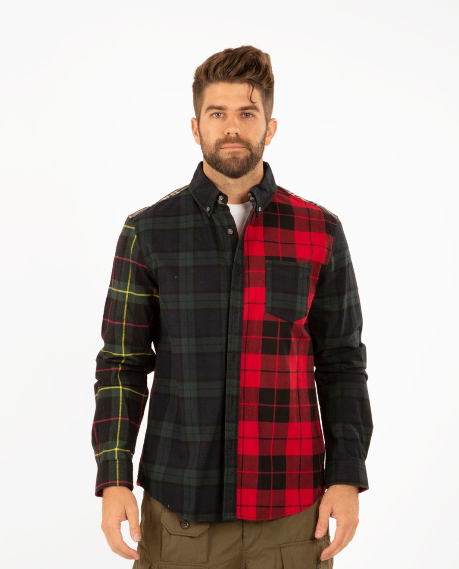 Men ALEX MILL | Mill Shirt Mixed Tartan