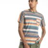 Men RRL | Striped Jersey Pocket T-Shirt