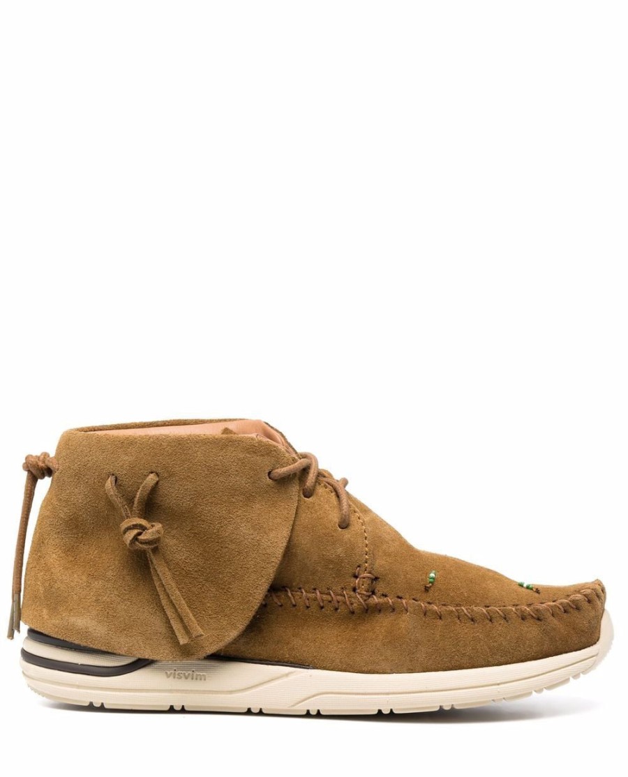 Men WMV VISVIM | Fbt Lhamo Folk Sneaker Mustard