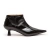 Men GANNI | Soft Pointy Crop Boot Naplack