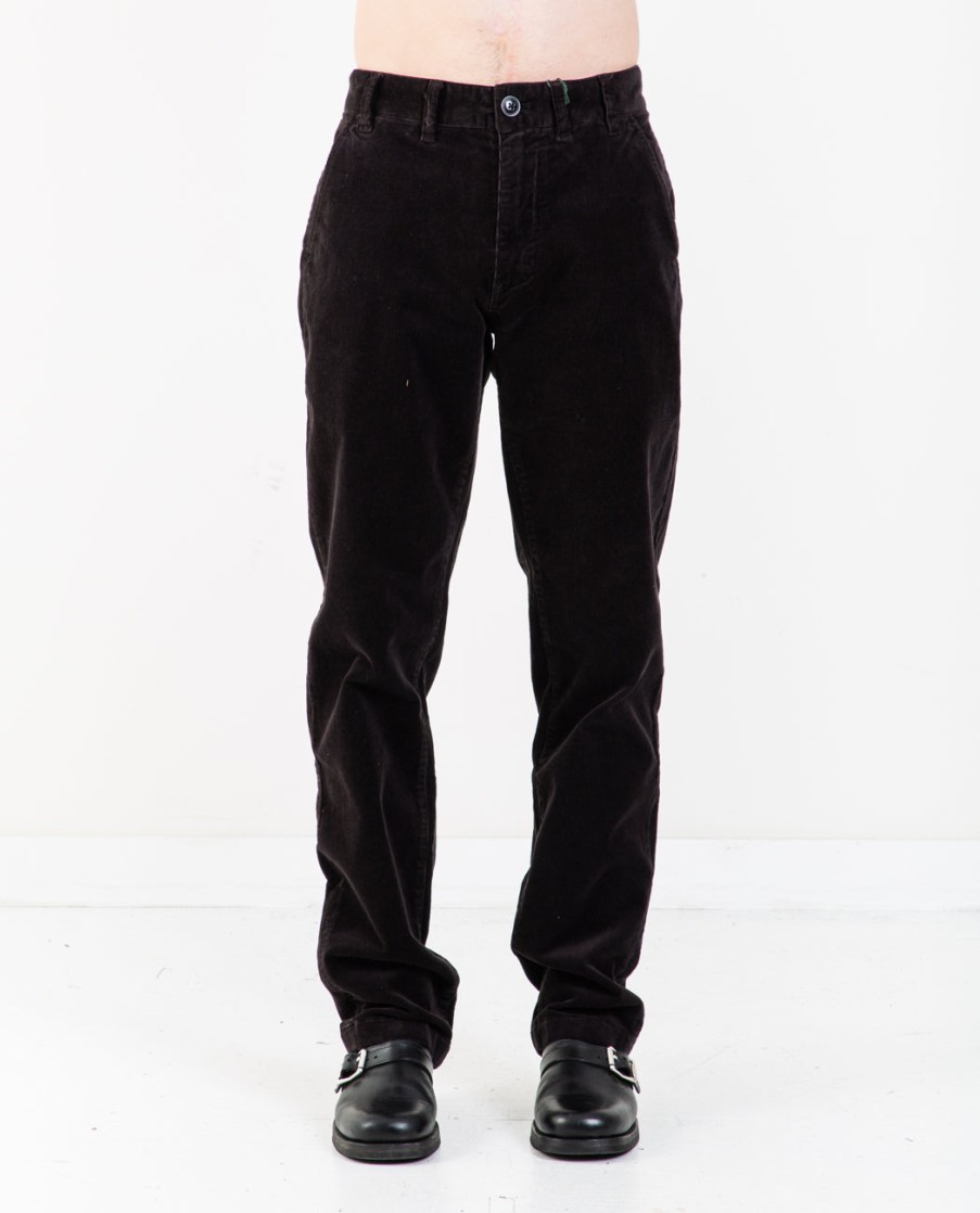 Men BARBOUR | Neuston Stretch Corduroy Trousers Black