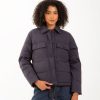 Men ALEX MILL | Quilted Cropped Jacket Navy