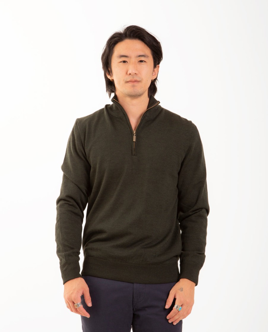 Men BARBOUR | Gamlin Half Zip Sweater