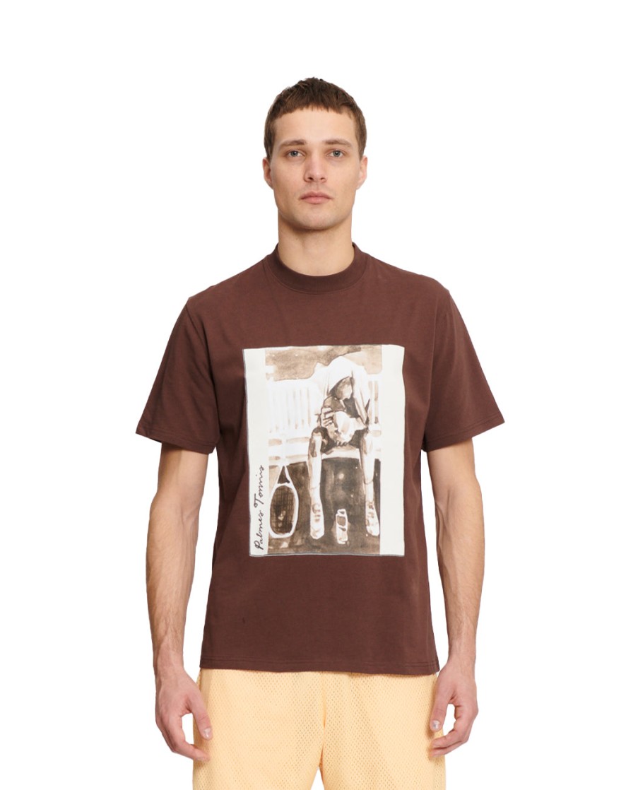 Men PALMES | Roland T-Shirt Brown