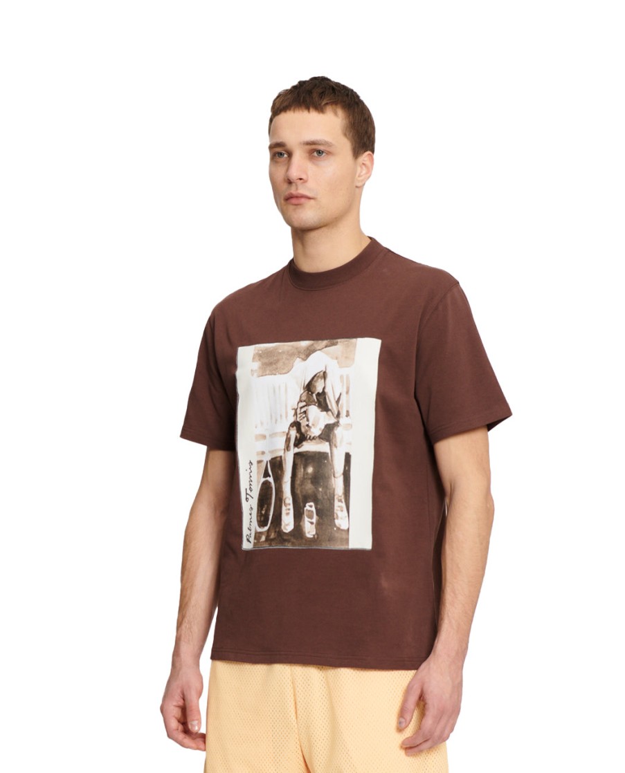 Men PALMES | Roland T-Shirt Brown