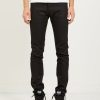 Men NAKED & FAMOUS | Super Guy Solid Black Selvedge Jean