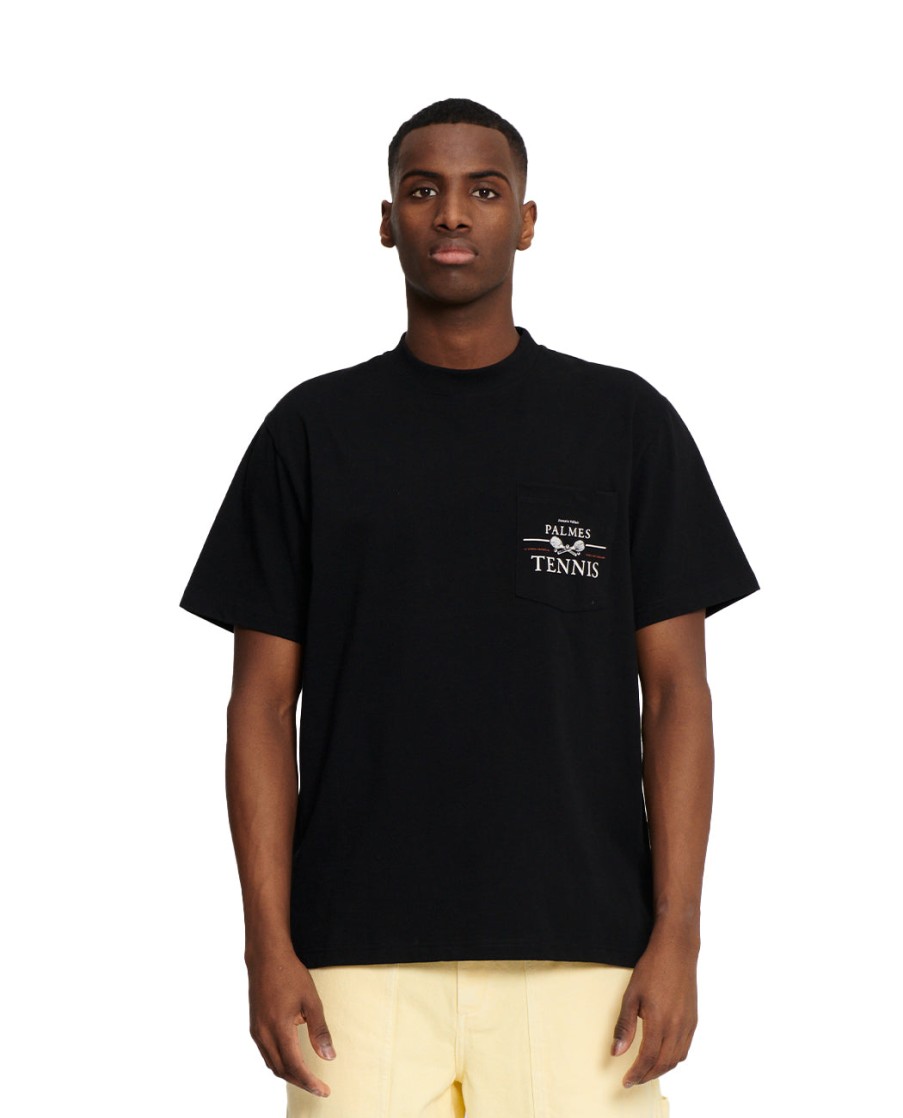 Men PALMES | Vichi Pocket T-Shirt Black