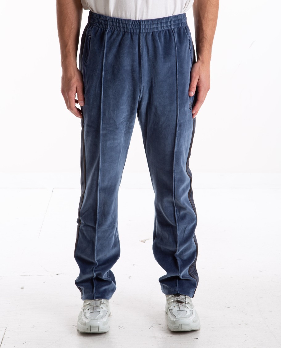 Men NEEDLES | Narrow Track Pant Smoke Blue