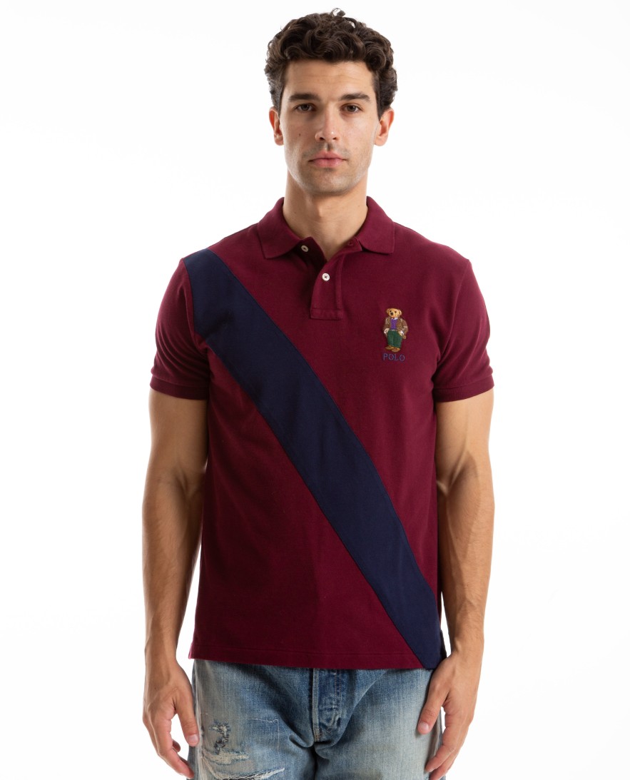 Men POLO RALPH LAUREN | Polo Bear Mesh Polo Wine