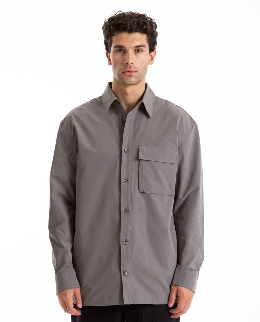 Men HAN KJOBENHAVN | Ripstop Nylon Cargo Shirt