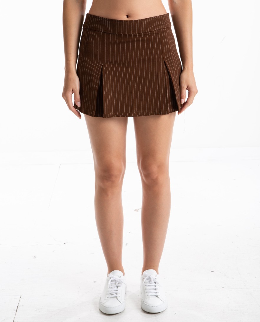 Men THRILLS | Reese Pinstripe Pleated Skirt