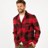 Men WOOLRICH | Upland Check Blazer Red Buffalo